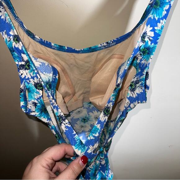 VINTAGE MYSTIC BAy One piece floral cottage core swimsuit 14 - Picture 5 of 6